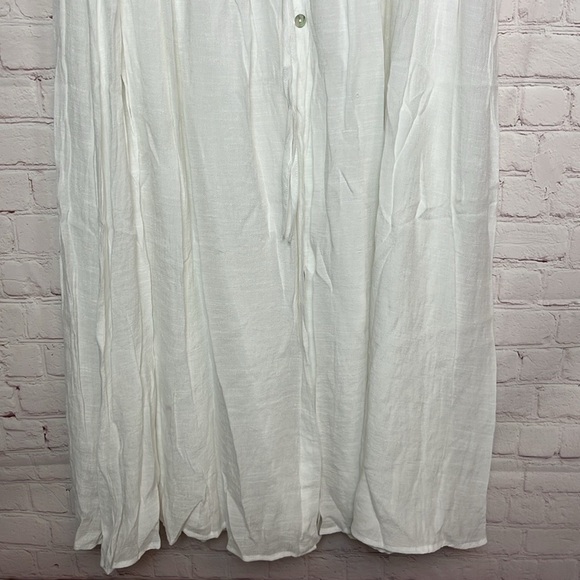 Lulus Simple Inspiration White Button-Front Maxi Skirt - Picture 4 of 13